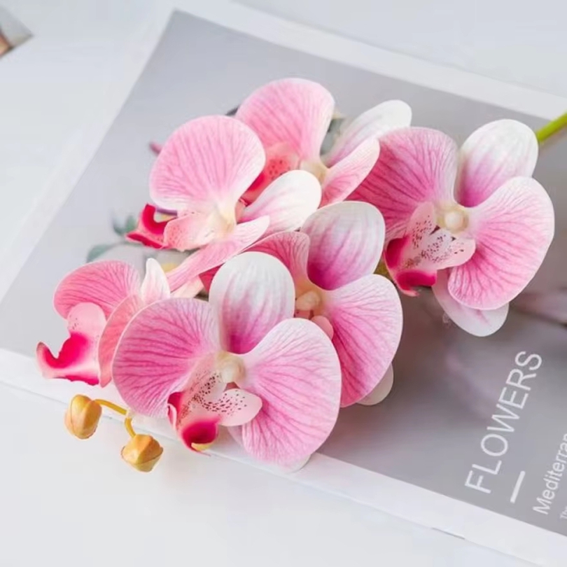 3D 造花プラスチック蝶蘭ホーム花瓶テーブル装飾結婚式屋外ガ - Wedding Arch Flower のレビューと価格