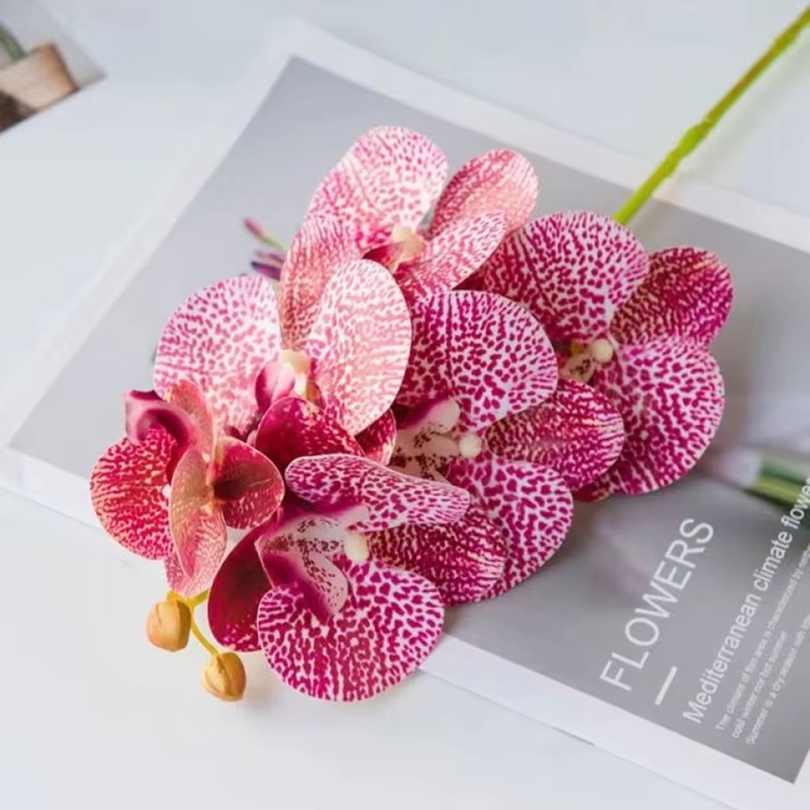 3D 造花プラスチック蝶蘭ホーム花瓶テーブル装飾結婚式屋外ガ - Wedding Arch Flower のレビューと価格
