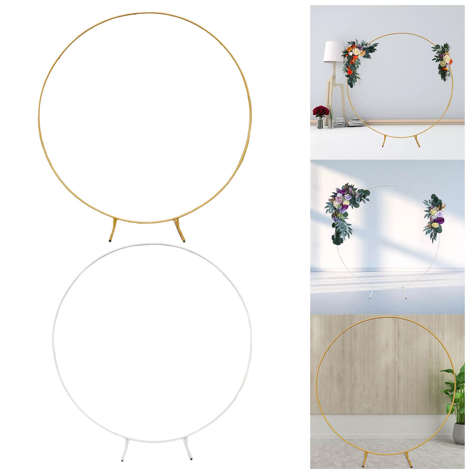 亜鉛メッキ円形ウェディングアーチフレーム、金属製背景スタンド - Wedding Balloon Arch のレビューと価格