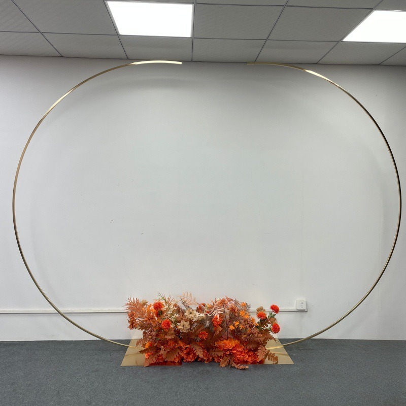 新しいウェディングアーチ背景幕バルーンスタンド背景メタルゴー - Wedding Balloon Arch のレビューと価格