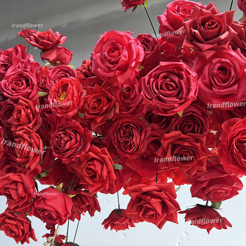 赤いハート型のアーチ状造花、卒業式、母の日、イースター、クリ - Wedding Arch Flower のレビューと価格